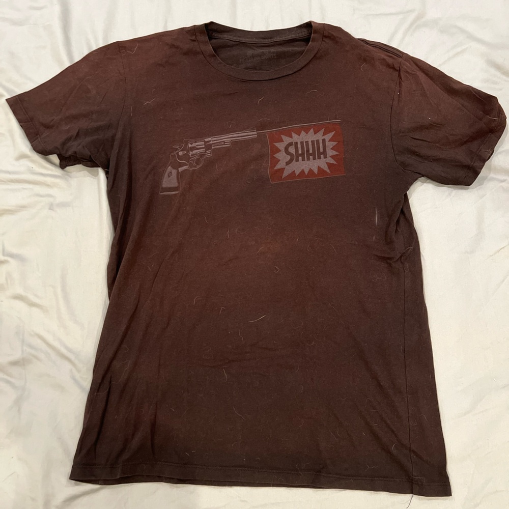 Faded black short sleeve graphic t-shirt sz L